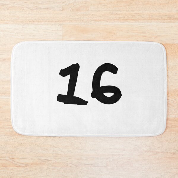 Item preview, 16, sixteen, black, ninja designed and sold by Numbers-Art.