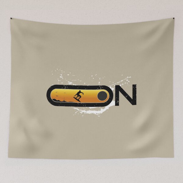 Item preview, On Mode Surfer - Sunset Wave Rider Silhouette Art designed and sold by H Jonas.