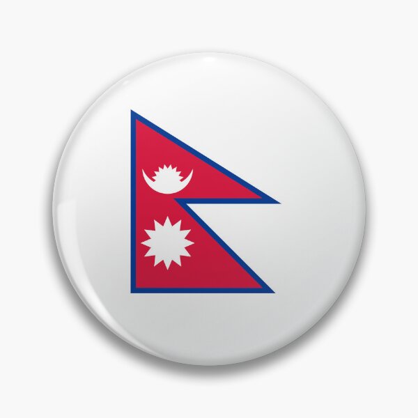 Artikelvorschau, Flagge von Nepal, Nationalflagge Nepals entworfen und verkauft von cheeseburgercat.