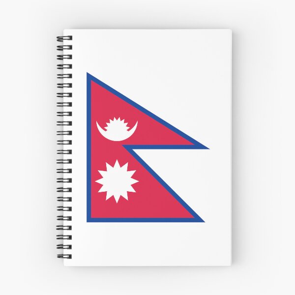 Artikelvorschau, Flagge von Nepal, Nationalflagge Nepals entworfen und verkauft von cheeseburgercat.
