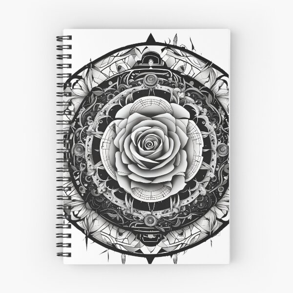 Item preview, Rose in Geometric Mandala designed and sold by MandalasShops.