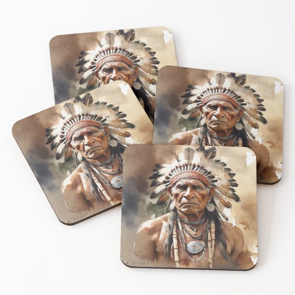 Item preview, Proud Indian,original art, watercolor designed and sold by TrendyGenZArt.