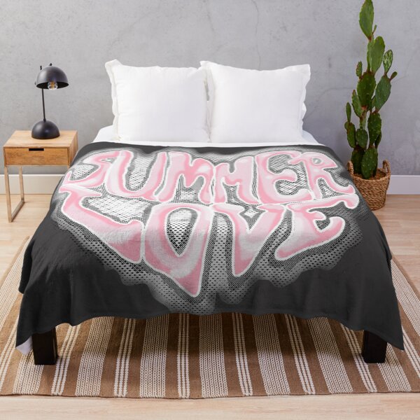 Item preview, "summer love"- graffiti-style graphic with a pink  designed and sold by My-fake-places.