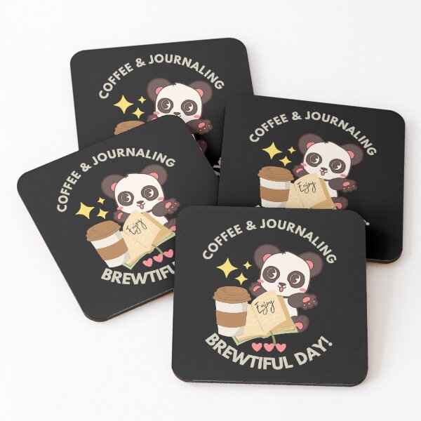 Item preview, Coffee & Journaling Cute Panda_journaling lover designed and sold by KLArtzStore.