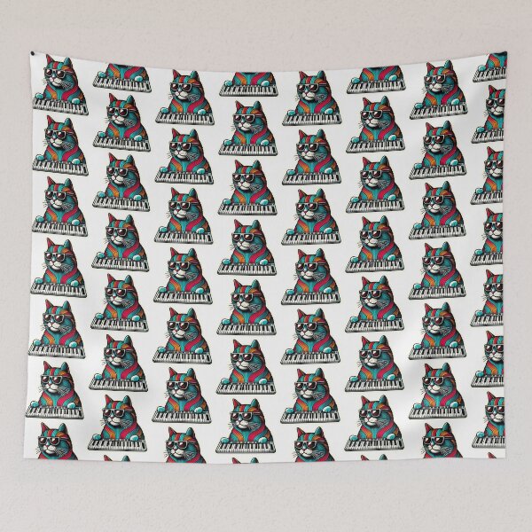 Item preview, colorful Cat Synthesizer designed and sold by BlackCatspet1.