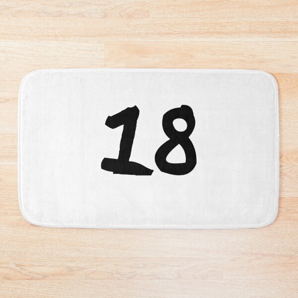 Item preview, 18, eighteen, black, ninja designed and sold by Numbers-Art.