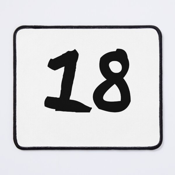 Item preview, 18, eighteen, black, ninja designed and sold by Numbers-Art.