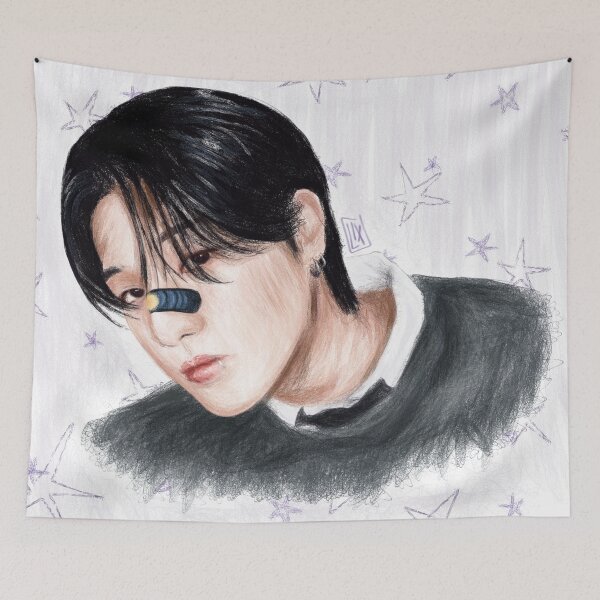 Item preview, Wooyoung (bouncy era) digital sketch (bg ver) designed and sold by MintyLix.