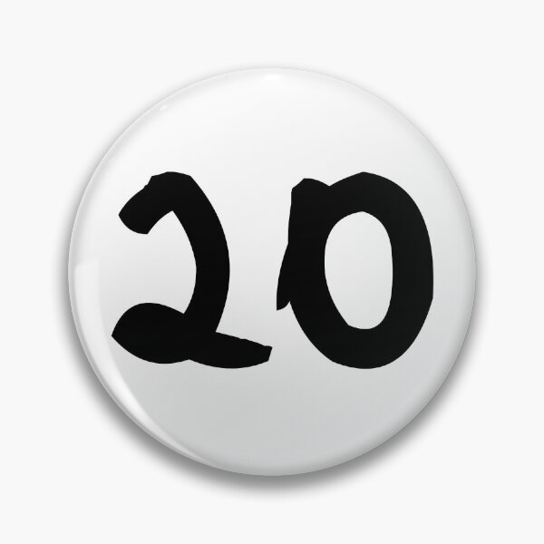 Item preview, 20, twenty, black, ninja designed and sold by Numbers-Art.
