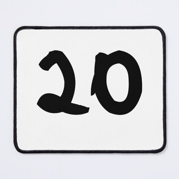 Item preview, 20, twenty, black, ninja designed and sold by Numbers-Art.