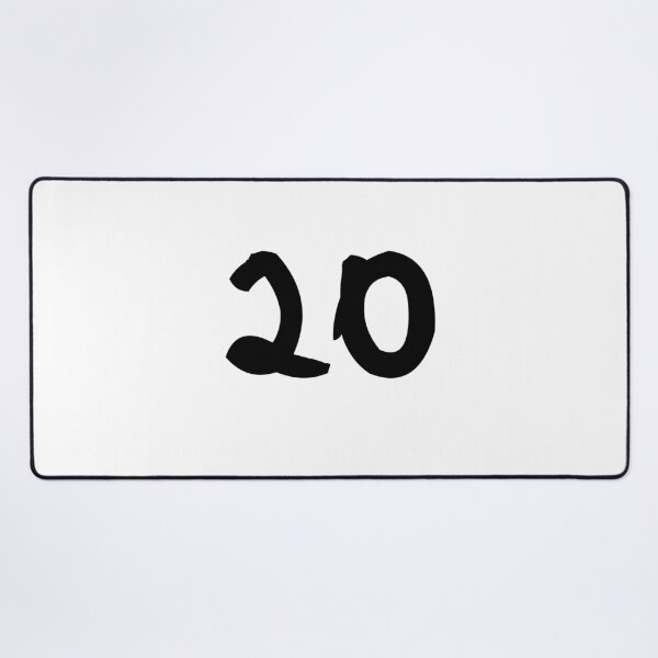 Item preview, 20, twenty, black, ninja designed and sold by Numbers-Art.
