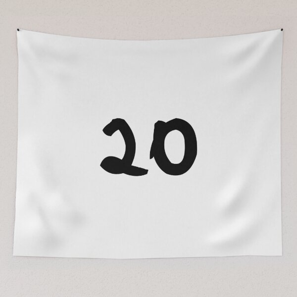 Item preview, 20, twenty, black, ninja designed and sold by Numbers-Art.