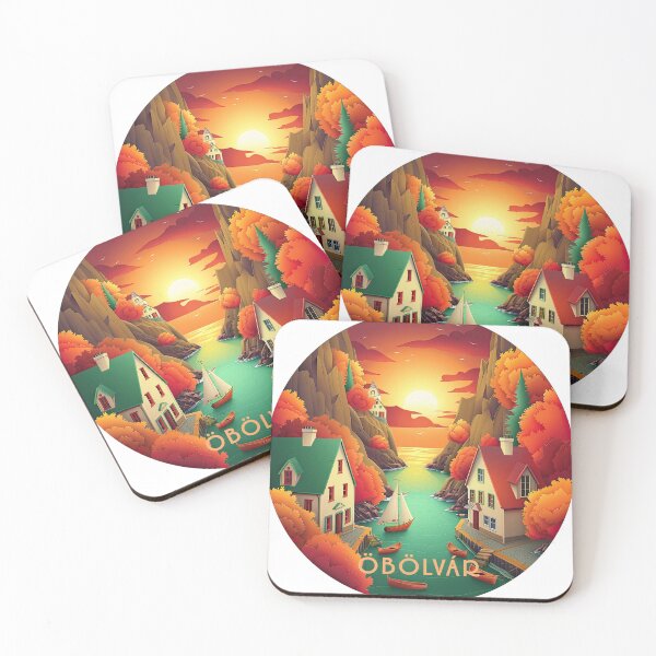 Item preview, Town of Öbölvár designed and sold by ForeverPrintsOK.