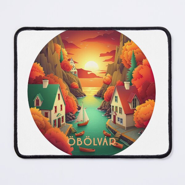 Item preview, Town of Öbölvár designed and sold by ForeverPrintsOK.