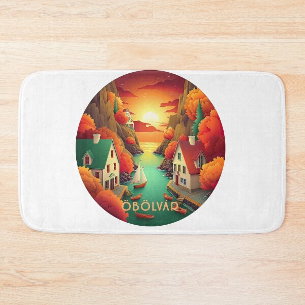 Item preview, Town of Öbölvár designed and sold by ForeverPrintsOK.