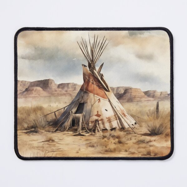 Item preview, Indian wigwam, original art, watercolor designed and sold by TrendyGenZArt.