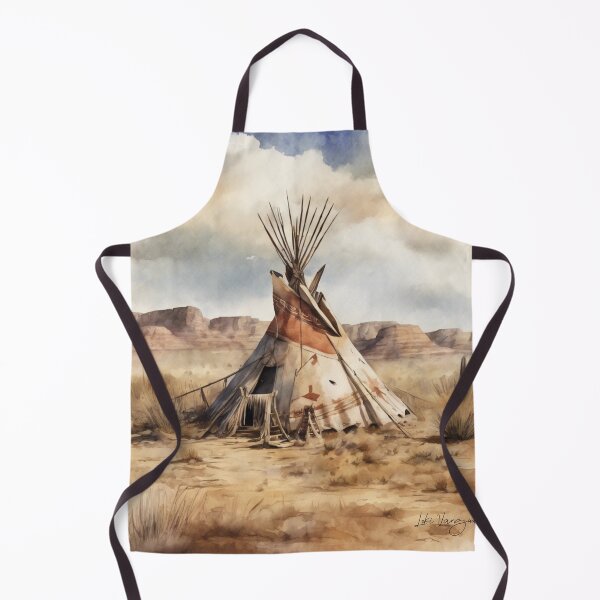 Item preview, Indian wigwam, original art, watercolor designed and sold by TrendyGenZArt.