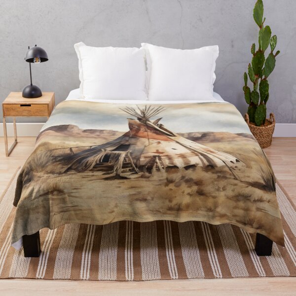 Item preview, Indian wigwam, original art, watercolor designed and sold by TrendyGenZArt.