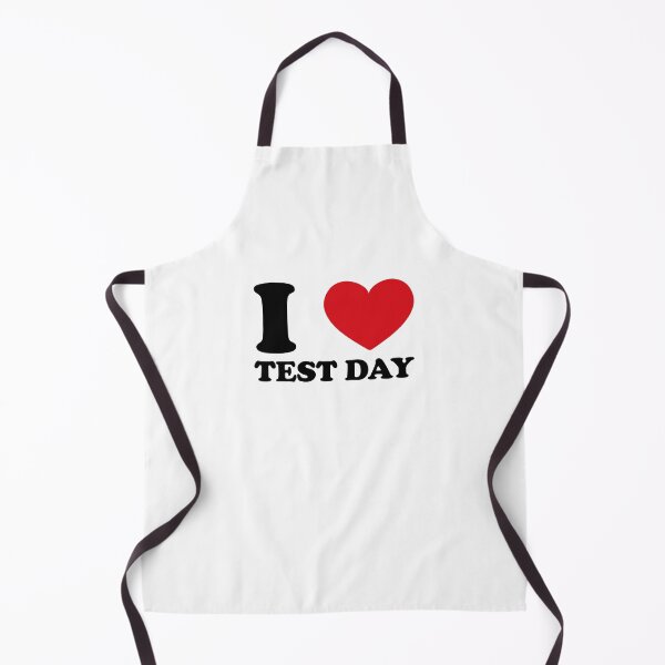 Item preview, I love test day (red heart) designed and sold by EmeraldeaArt.