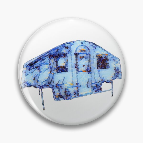 Item preview, Blue and Yellow Trailer Tent designed and sold by BeccaAelishe.