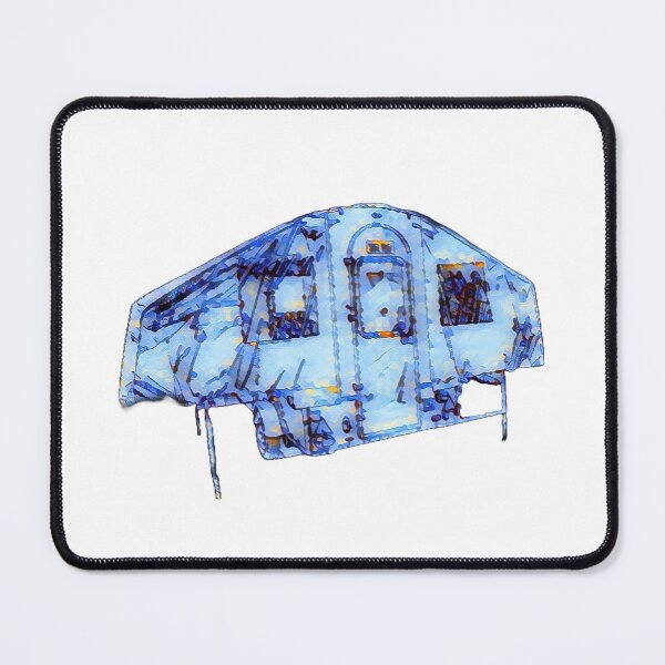 Item preview, Blue and Yellow Trailer Tent designed and sold by BeccaAelishe.