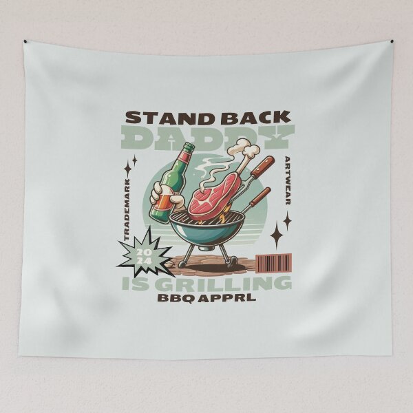 Item preview, Stand back daddy is grilling designed and sold by Peerless-Prime.