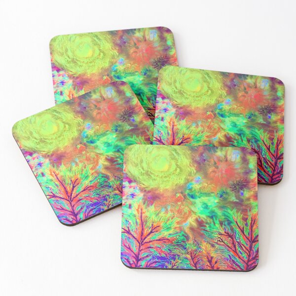 Item preview, COLOURFUL Art 41 under UV light. Title, Enchanted Forest Magic designed and sold by Andrew Morrell.
