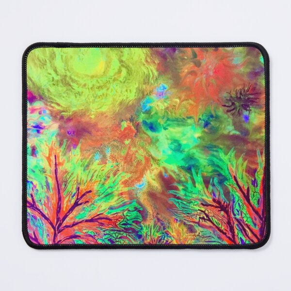 Item preview, COLOURFUL Art 41 under UV light. Title, Enchanted Forest Magic designed and sold by Andrew Morrell.