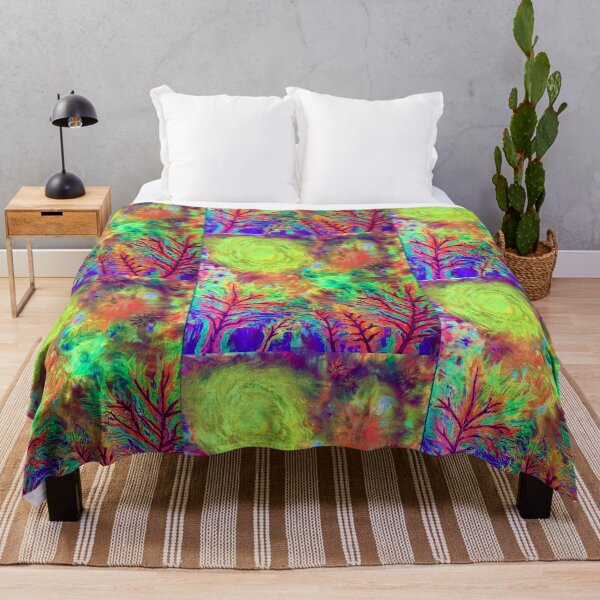 Item preview, COLOURFUL Art 41 under UV light. Title, Enchanted Forest Magic designed and sold by Andrew Morrell.