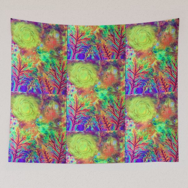 Item preview, COLOURFUL Art 41 under UV light. Title, Enchanted Forest Magic designed and sold by Andrew Morrell.