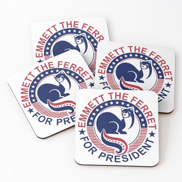 Item preview, Emmett the Ferret for President designed and sold by 36Monsters.