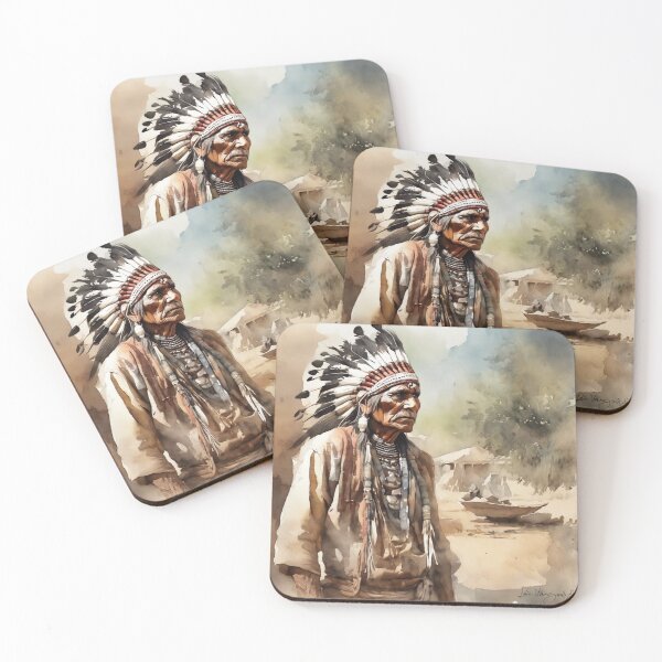 Item preview, Proud Indian,original art, watercolor designed and sold by TrendyGenZArt.