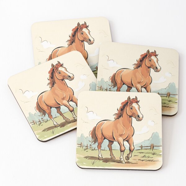 Item preview, old cartoon haflinger horse designed and sold by OxiSkor.