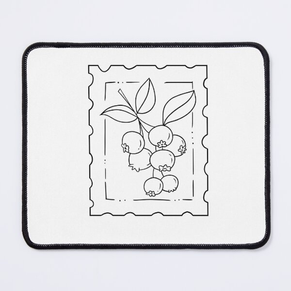 Item preview, Vintage Blueberry Stamp (Black and White) designed and sold by Trifles and Tricksters .