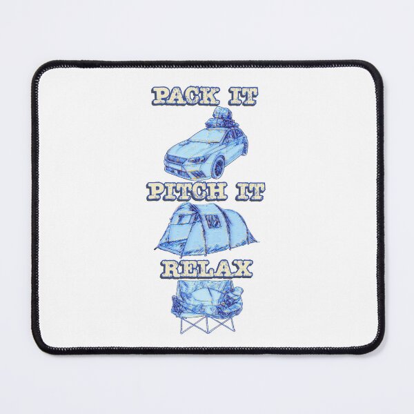 Item preview, Pack it, Pitch it, Relax - Blue Medium Tent designed and sold by BeccaAelishe.