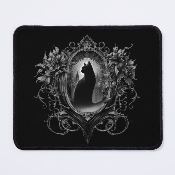 Item preview, Gothic Black Cat Dark Halloween Design designed and sold by LittleMagicShop.