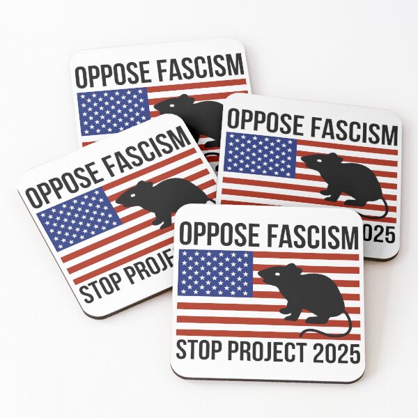 Item preview, Oppose fascism, stop project 2025.  designed and sold by Rachel the Artist .