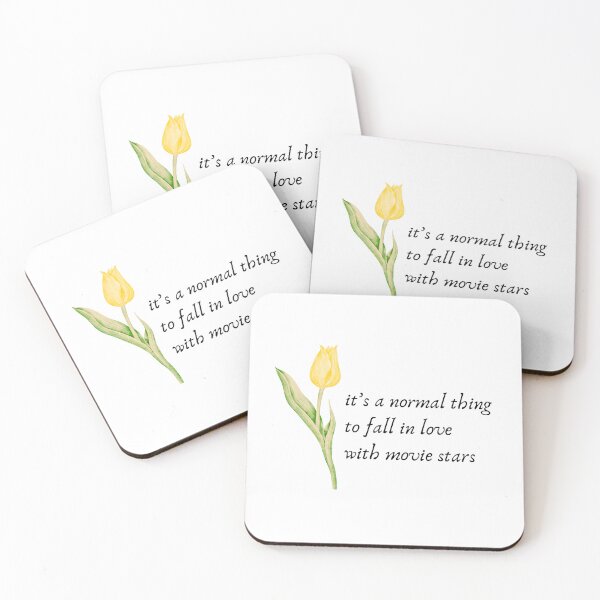 Item preview, normal thing lyric - yellow tulip designed and sold by stickersxbecca.