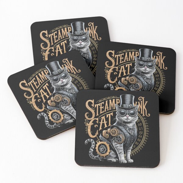 Item preview, Steampunk cat designed and sold by cu-animals-te.