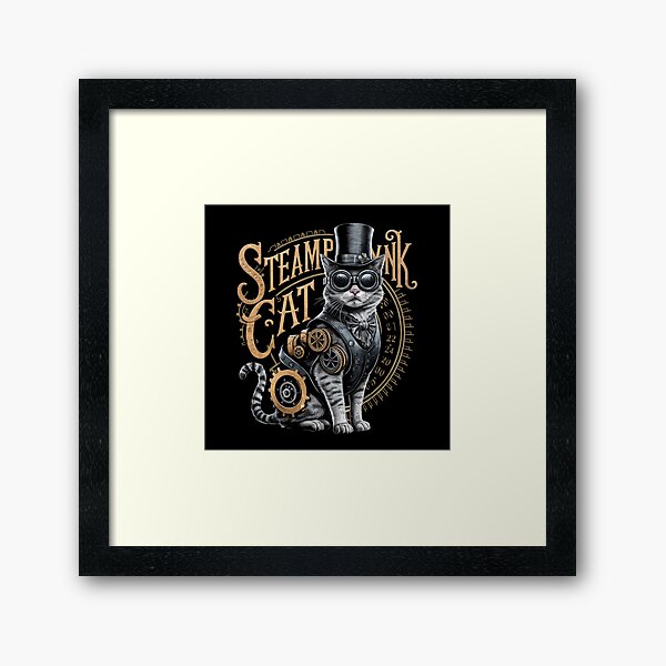 Aperçu de l'œuvre Chat steampunk créée et vendue par cu-animals-te.