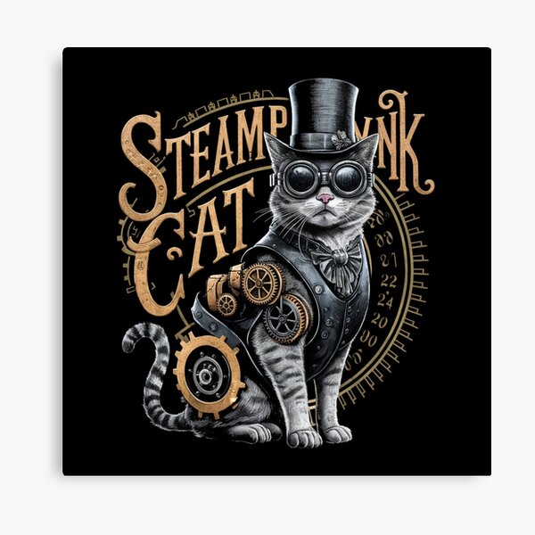 Aperçu de l'œuvre Chat steampunk créée et vendue par cu-animals-te.