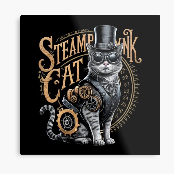 Aperçu de l'œuvre Chat steampunk créée et vendue par cu-animals-te.
