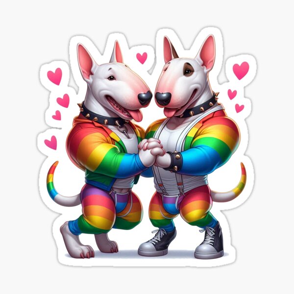 Item preview, Bull Terrier 1 * Rainbow designed and sold by Toeffelshop.