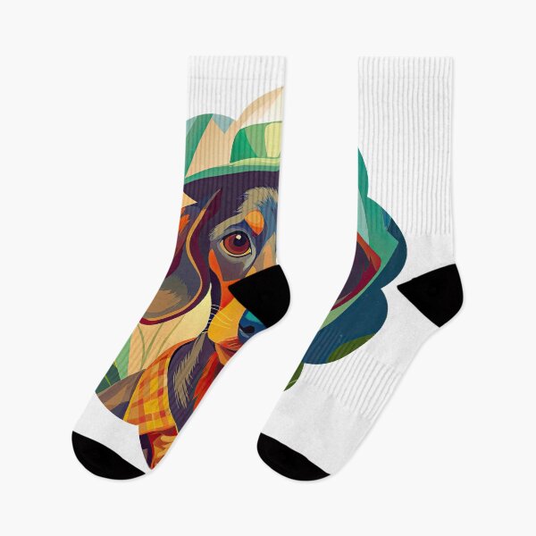 Artikelvorschau, Aufkleber T-Shirt Motiv: Dackel Portrait entworfen und verkauft von ForeverPrintsOK.