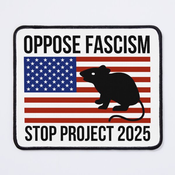 Item preview, Oppose fascism, stop project 2025.  designed and sold by Rachel the Artist .