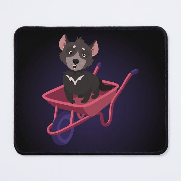 Item preview, Cheerful Tasmanian devil on a wheelbarrow designed and sold by MargoMalej.