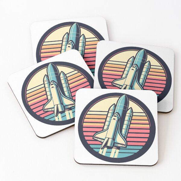 Item preview, Space Shuttle (Retro) designed and sold by Bubble-Boris.