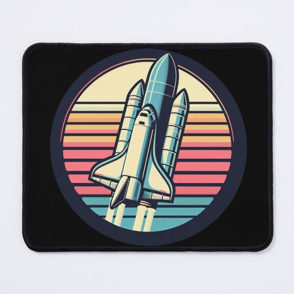 Item preview, Space Shuttle (Retro) designed and sold by Bubble-Boris.