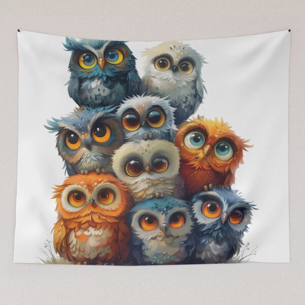 Item preview, Happy owl's designed and sold by Foxxys.