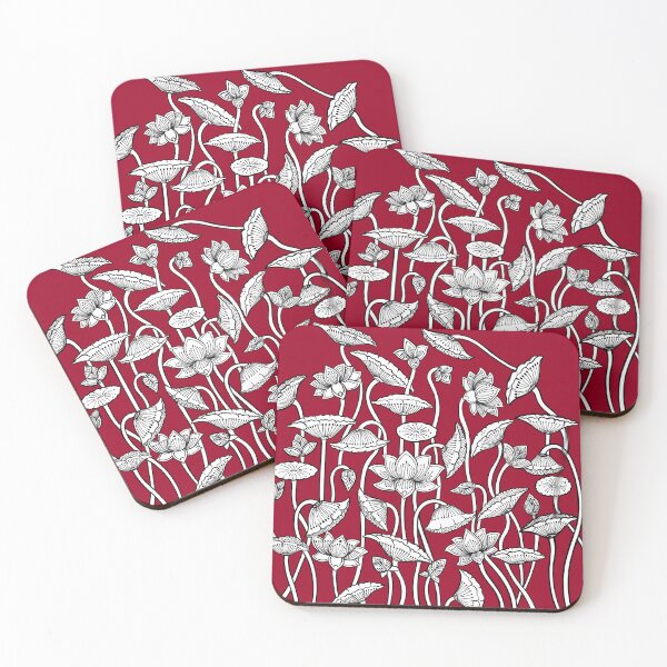 Item preview, Lotus - Maroon Design designed and sold by The Uphaar Store.